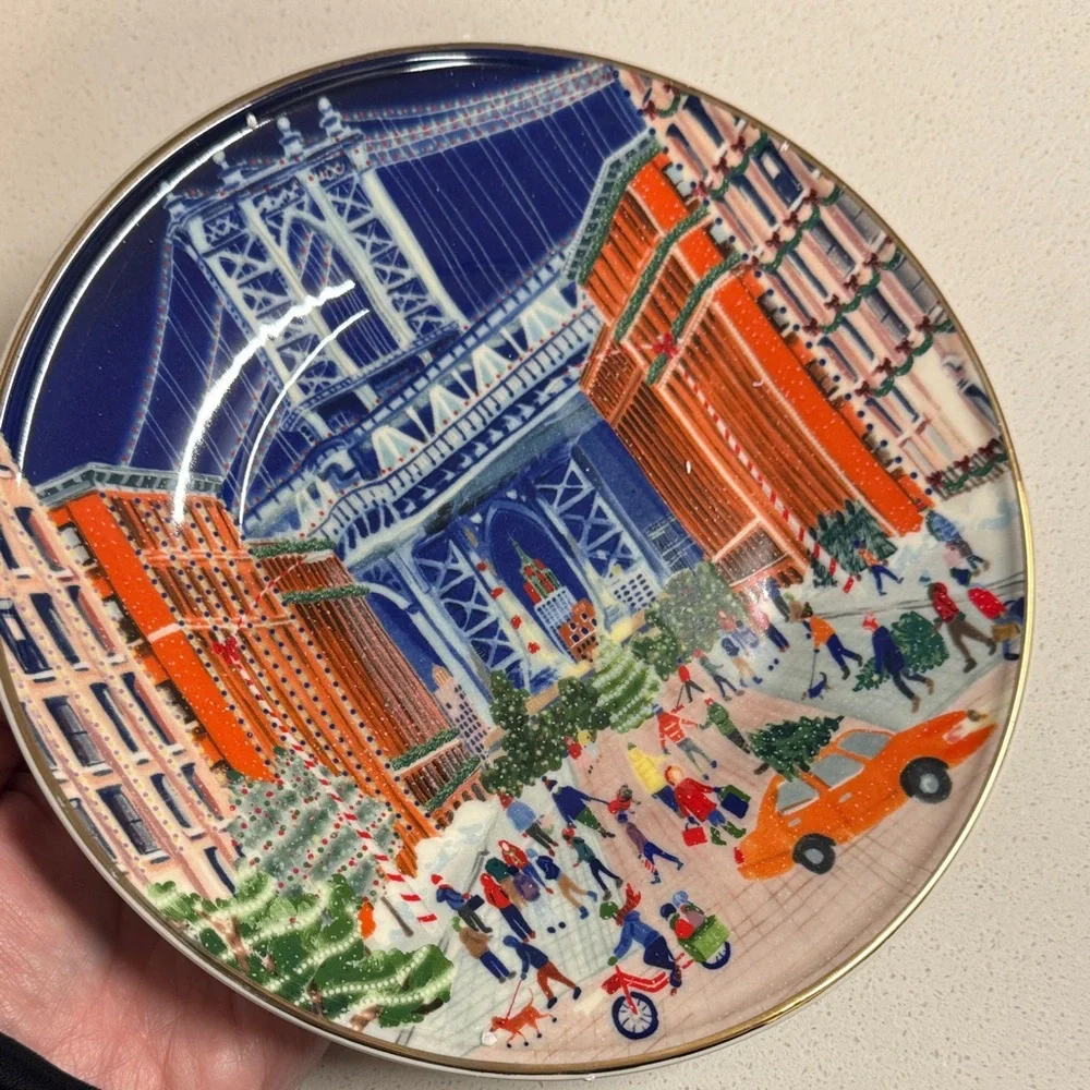 Anthropologie PHILLY Holiday in the City Plate 2024